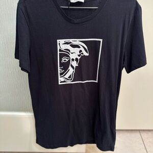 Versace Black and White Medusa T-Shirt